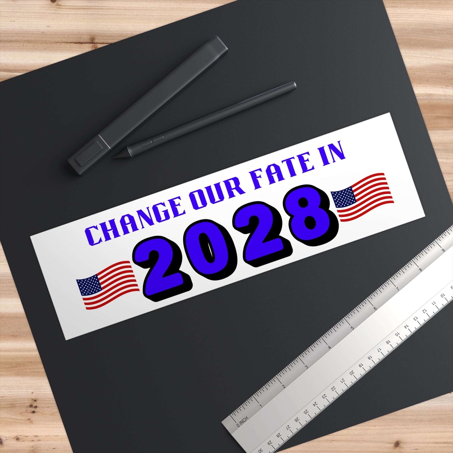 Change Our Fate in 2028 - Bumper Stickers - by RecreatingKrista