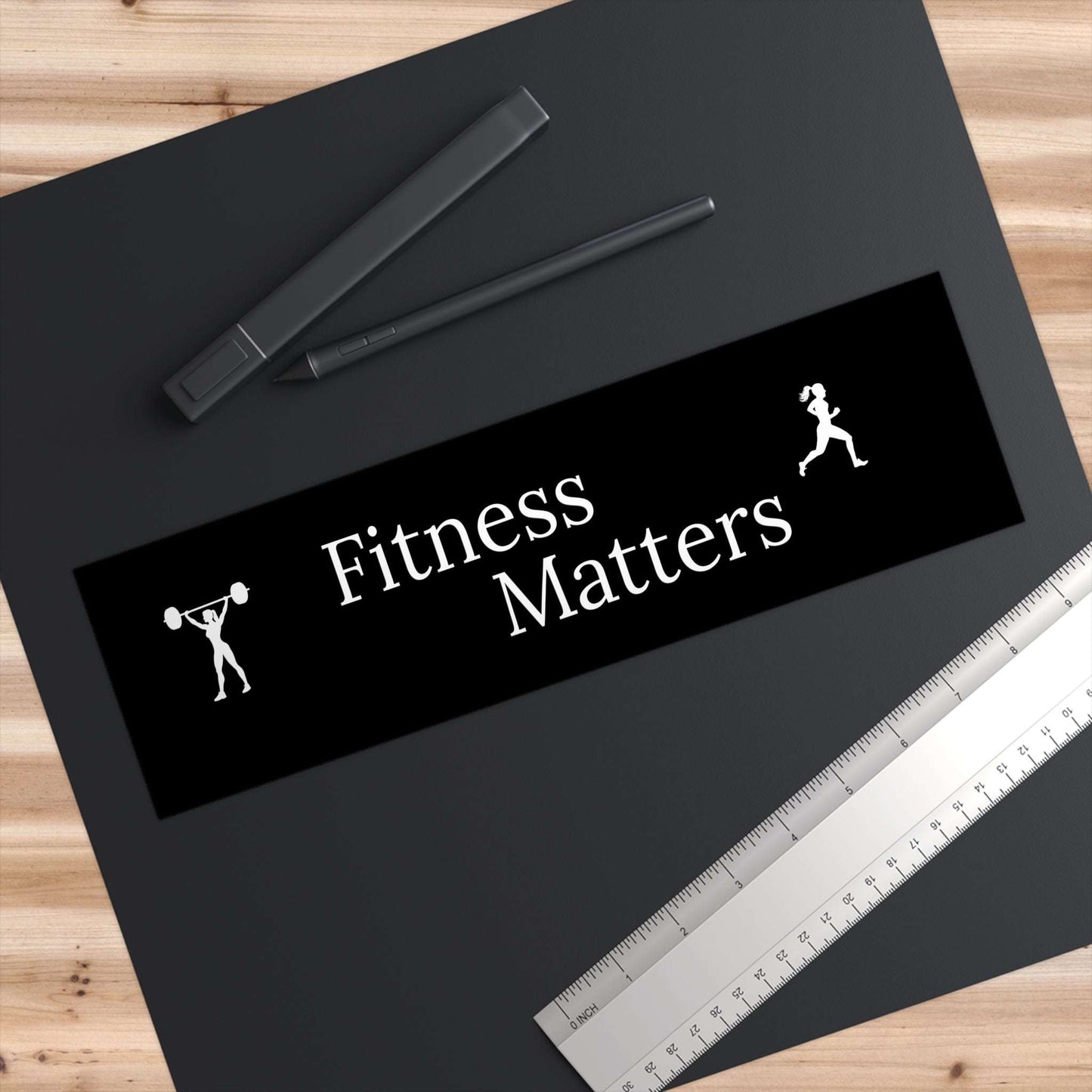Fitness Matters - Bumper Stickers - by RecreatingKrista