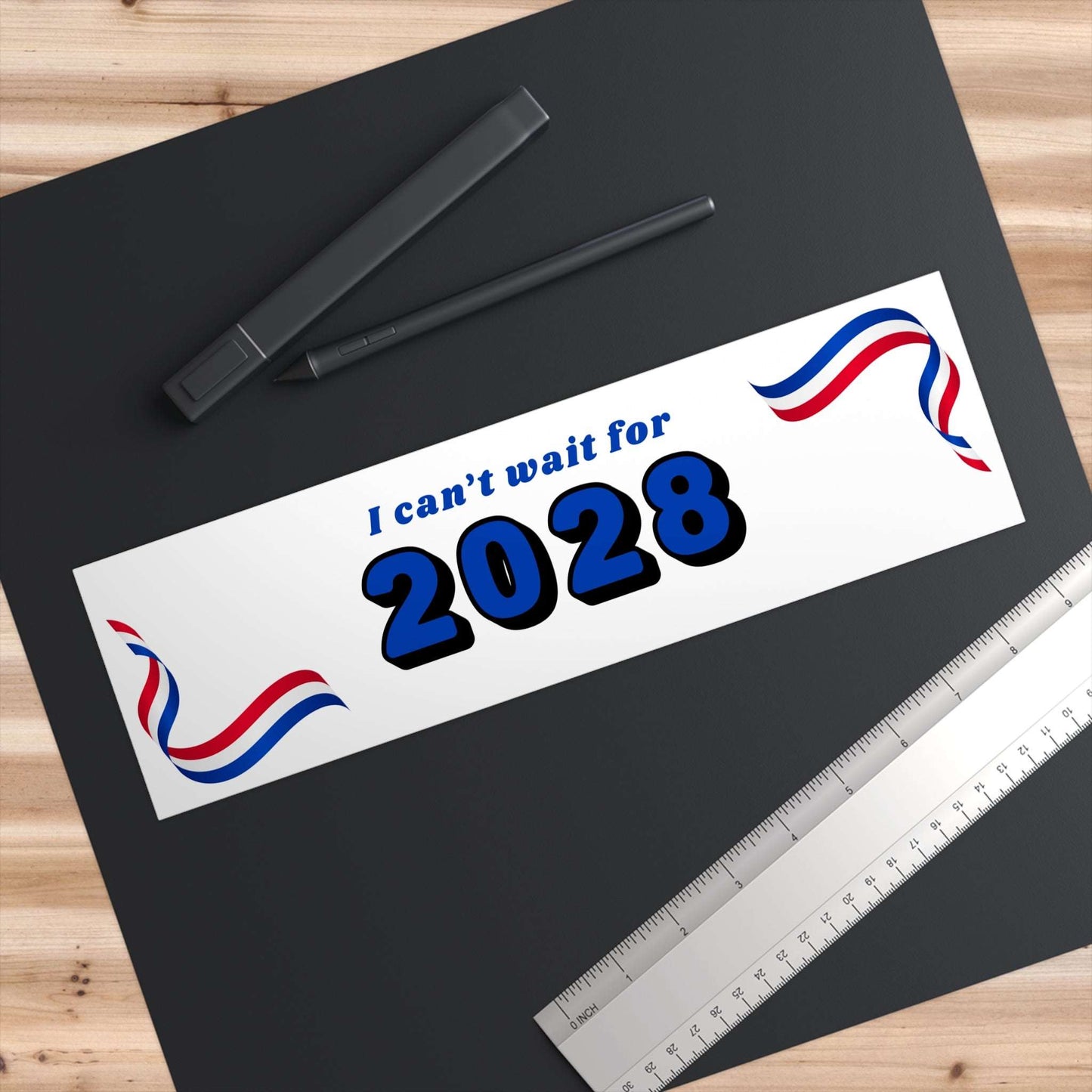 I Can't Wait for 2028 - Bumper Stickers - by RecreatingKrista