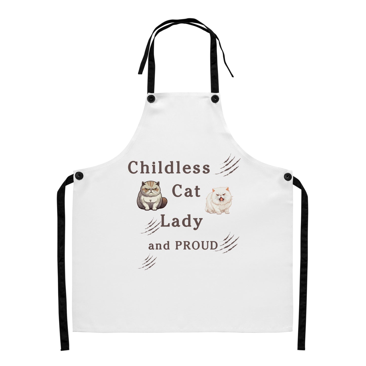 Childless Cat Lady & Proud Apron by EraofInk