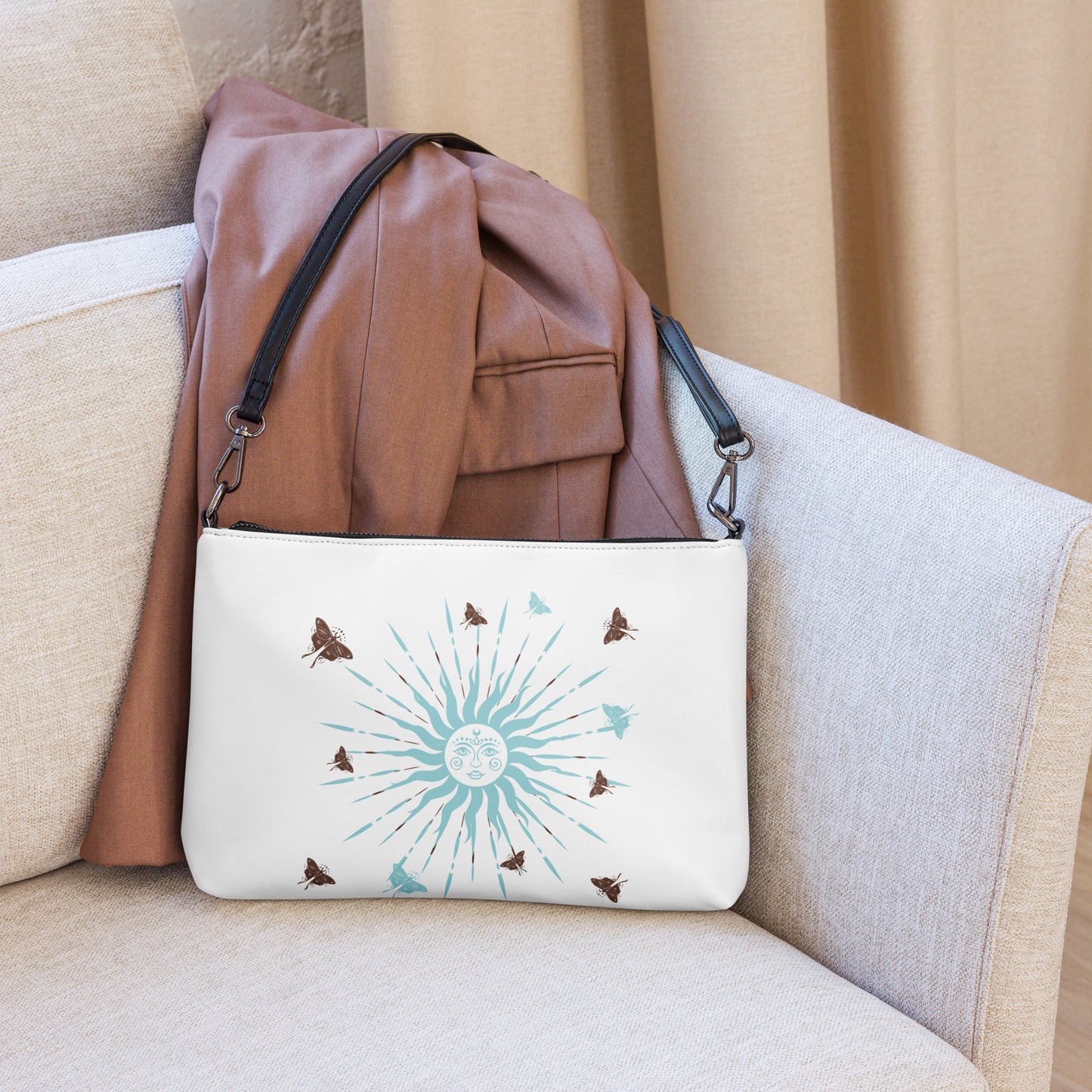 Hamsa Spirituality Symbolism Hamsa Crossbody Bag by EraofInk