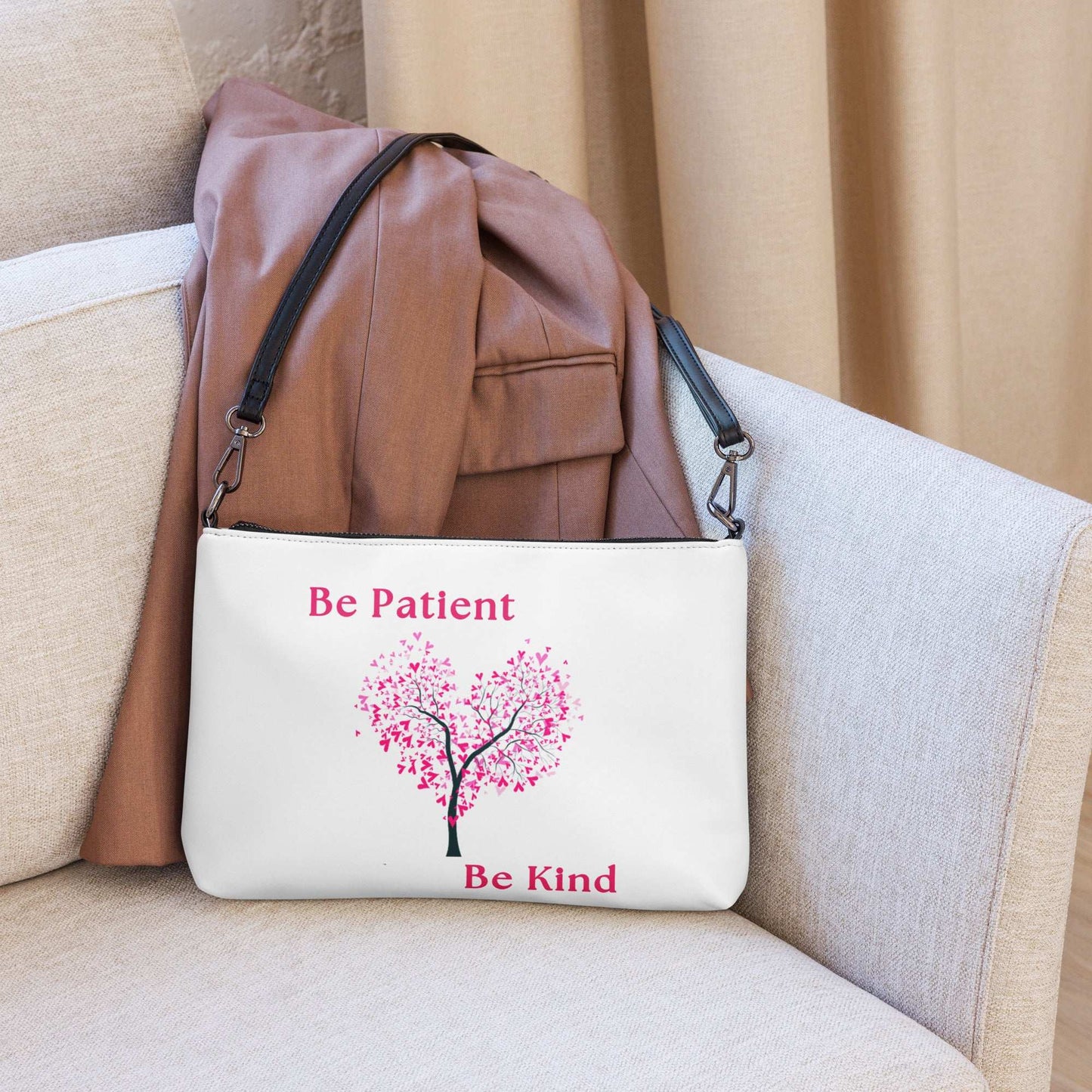 Be Patient - Be Kind - Crossbody bag - by RecreatingKrista