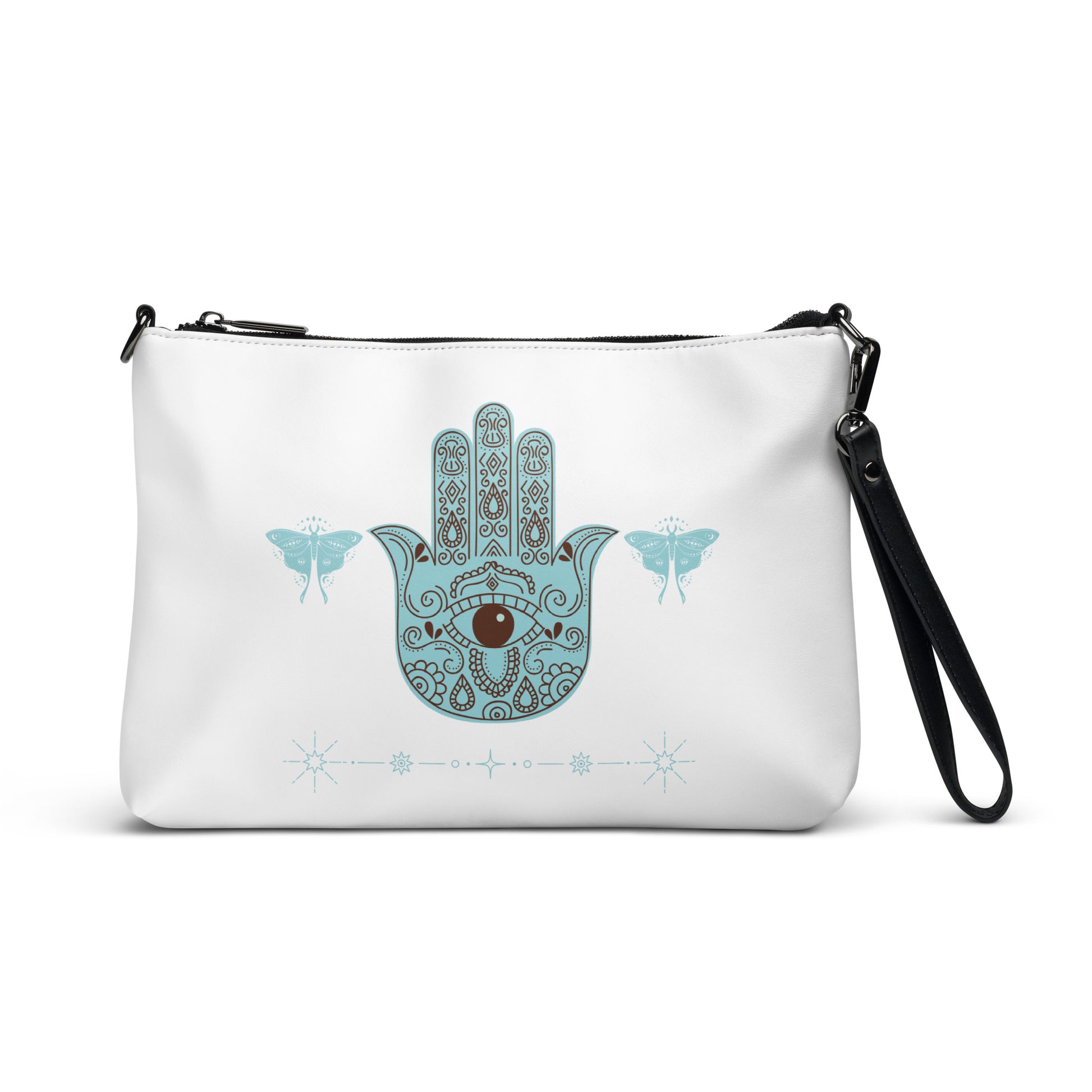 Hamsa Spirituality Symbolism Crossbody bag by EraofInk
