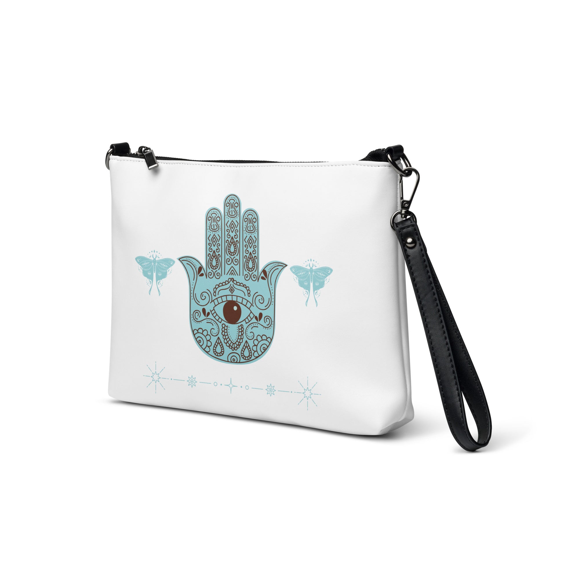 Hamsa Spirituality Symbolism Crossbody bag by EraofInk