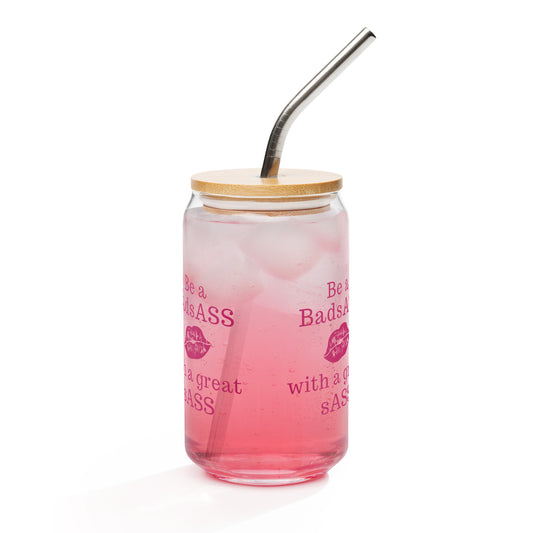 Be a BadsAss with a Great sAss Can-shaped Glass by EraofInk