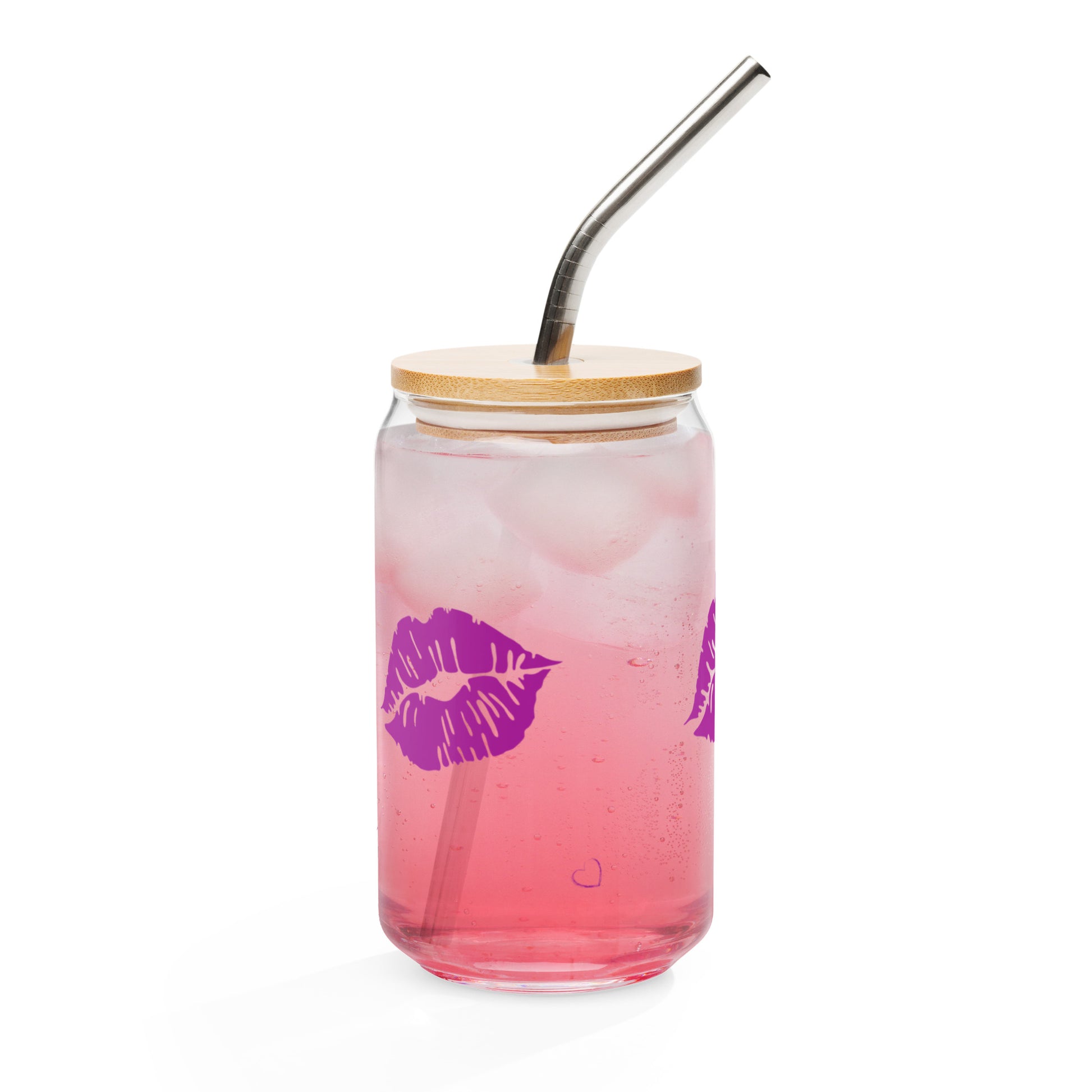 Sealed with a Kiss Can-shaped Glass by EraofInk