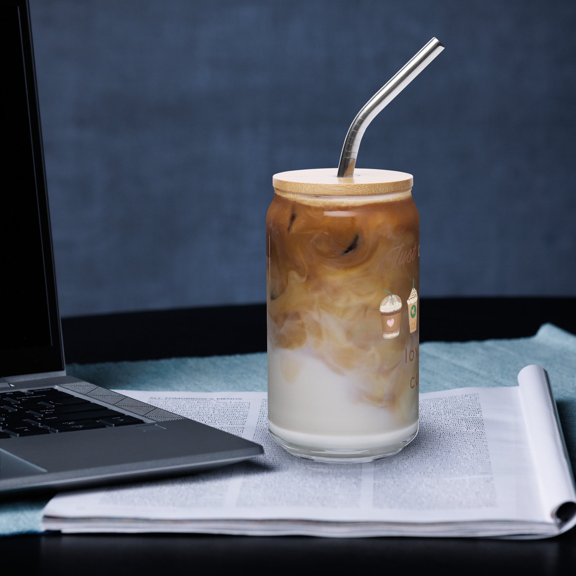 Just as Girl Who Loves Her Caffeine Mocha Fap Cap Latte Girls Can-shaped Glass by EraofInk