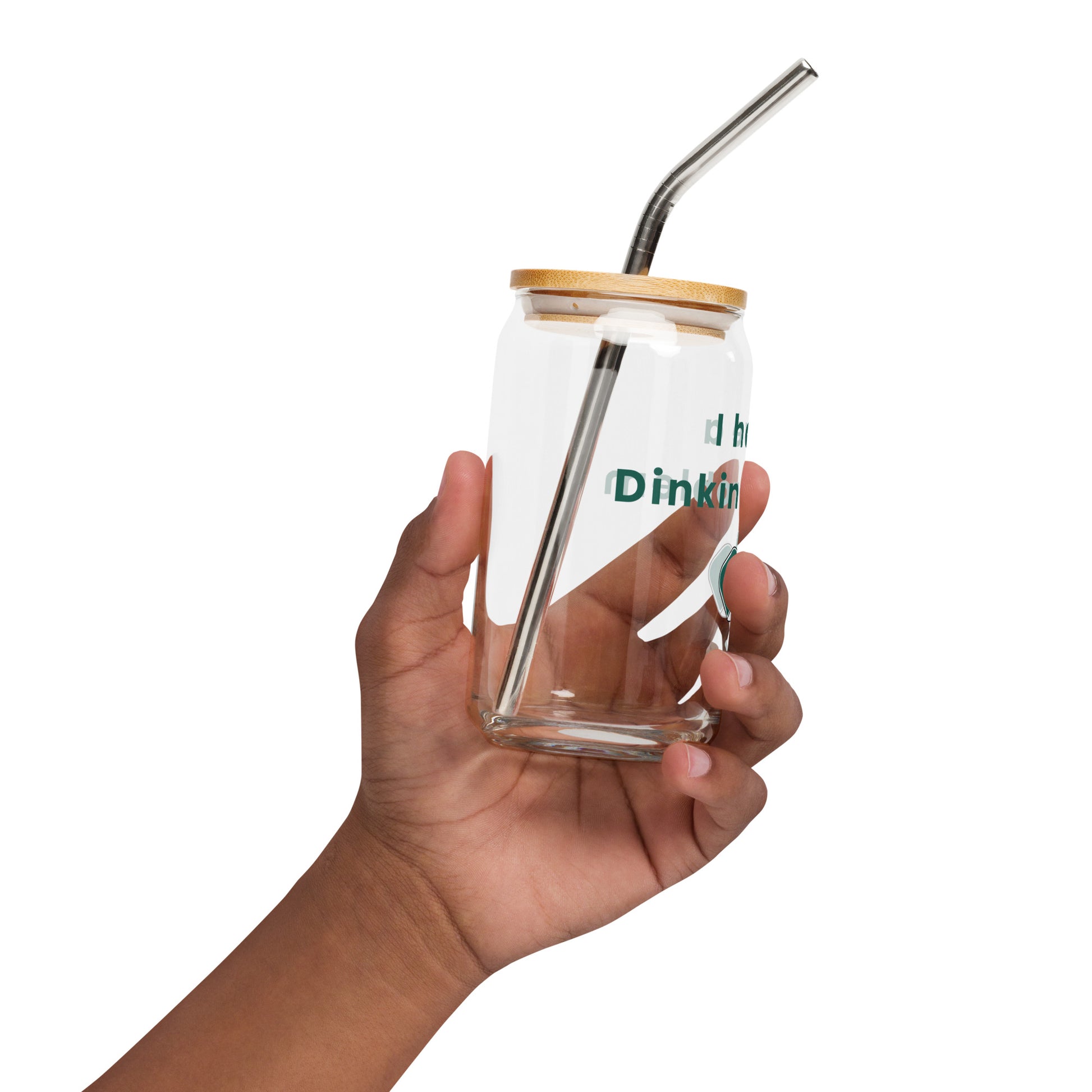 I Have a Dinkin' Problem Pickleball Can Shaped Glass by EraofInk