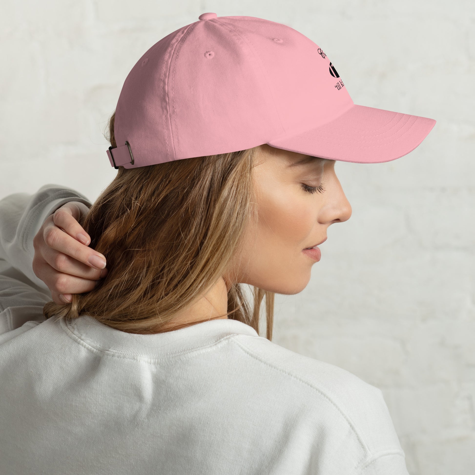 Classy 'til Kickoff Football Black Font Print Dad Hat by EraofInk
