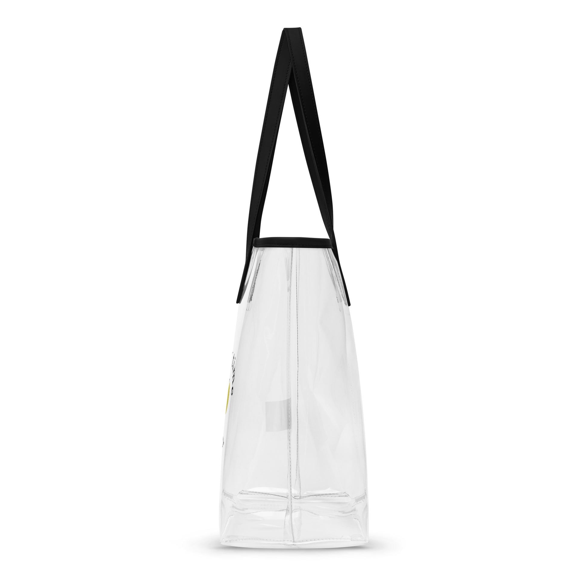 Halftime Queen Football Clear Stadium Approved Tote Bag Cheer for Black & Gold by EraofInk
