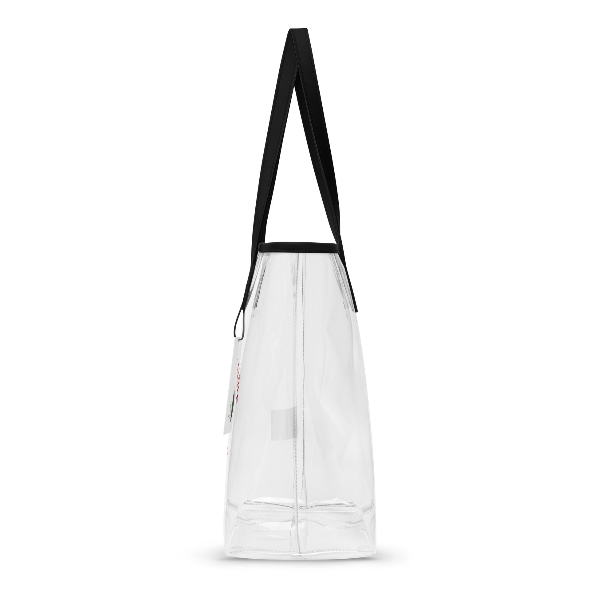 Halftime Queen Football Clear Stadium Approved Tote Bag Cheer for Scarlett Red & Gold Team by EraofInk