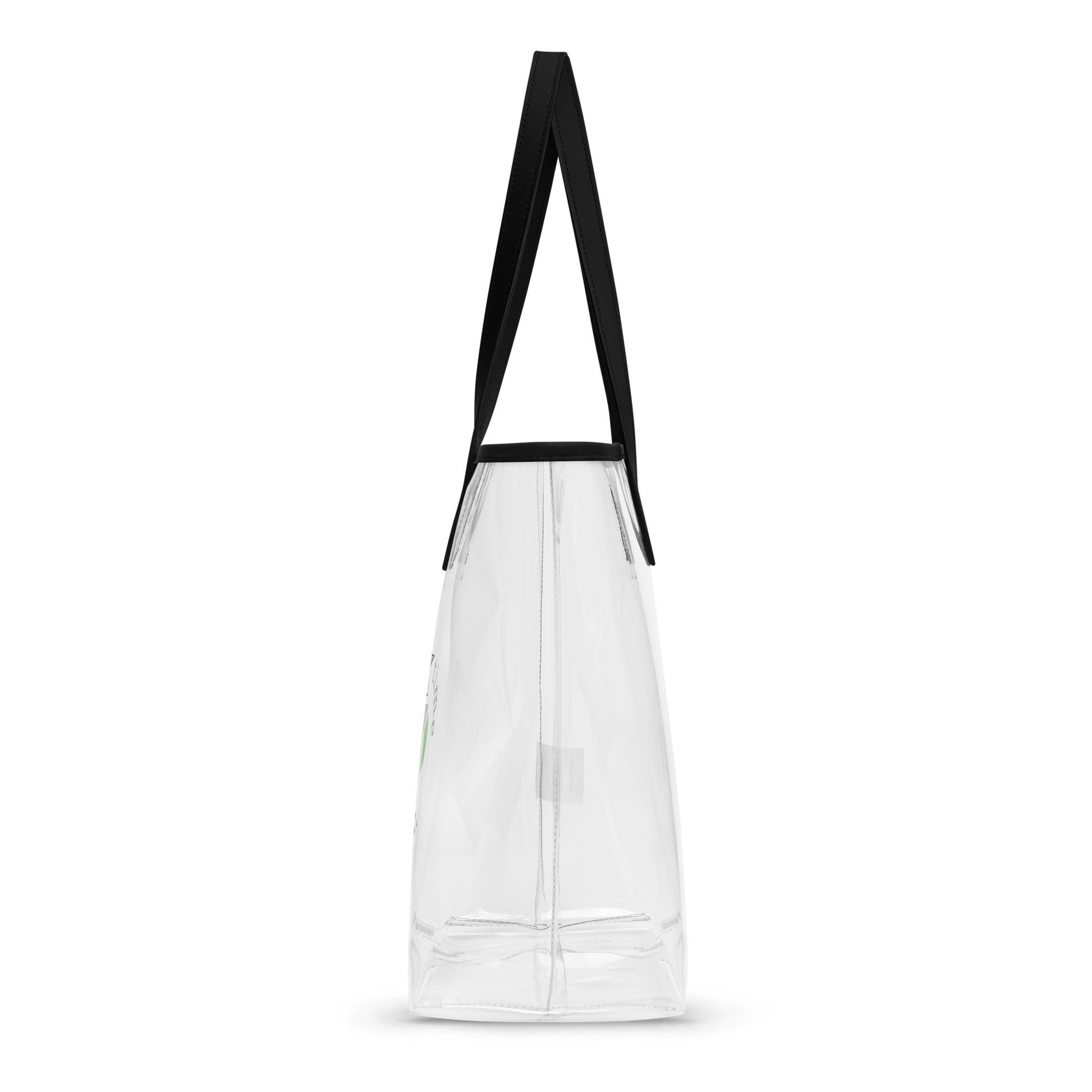 Halftime Queen Football Clear Stadium Approved Tote Bag Cheer for Black, Grey, (Shade of) Green by EraofInk
