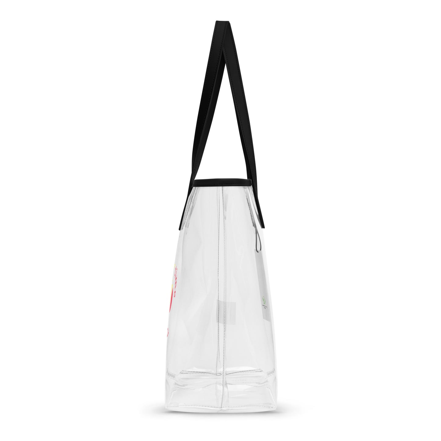 Halftime Queen Football Clear Stadium Approved Tote Bag Cheer for the Red & Yellow Gold Team by EraofInk
