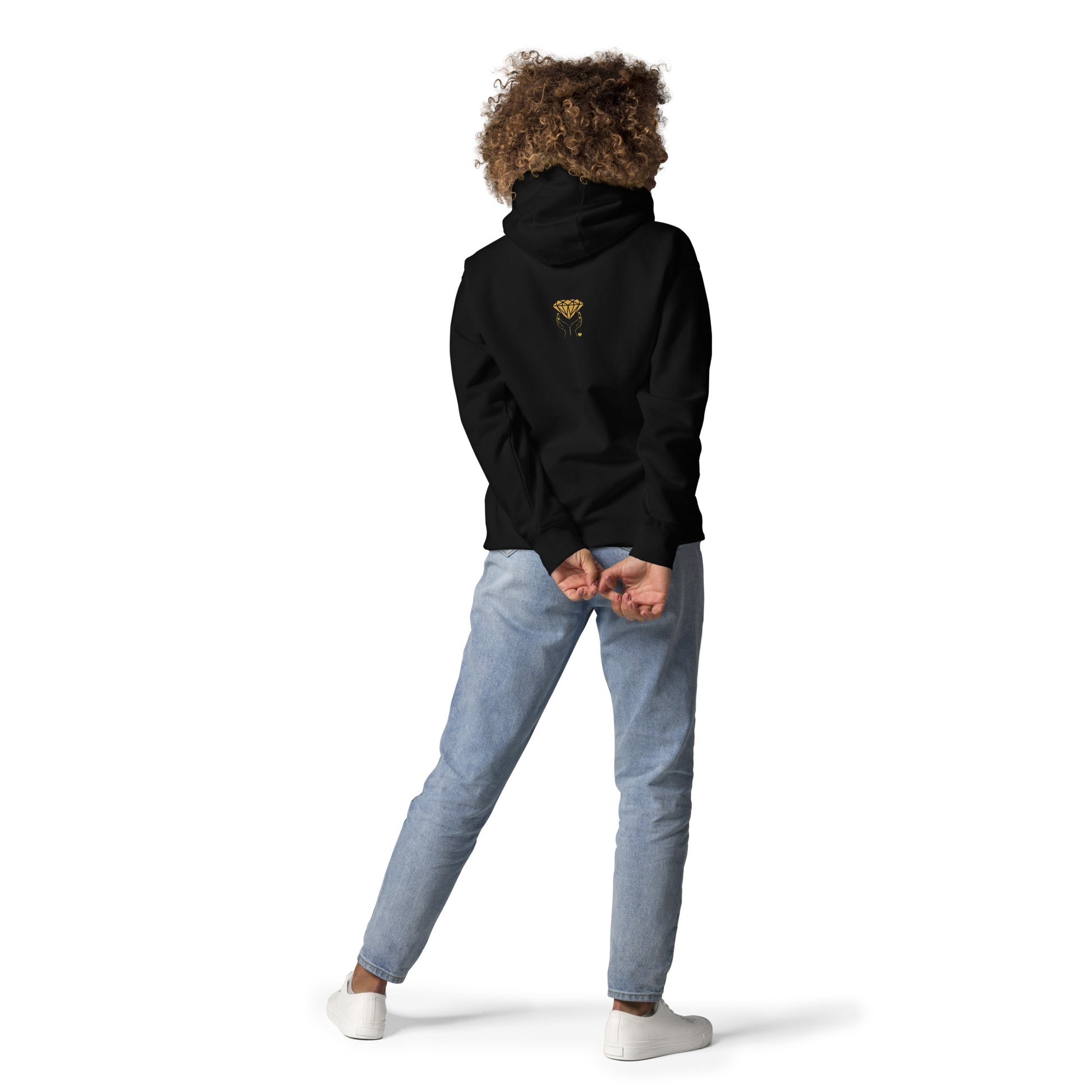 MUST SEE Shimmer Trendy Design with Print on Back Unisex Hoodie by EraofInk