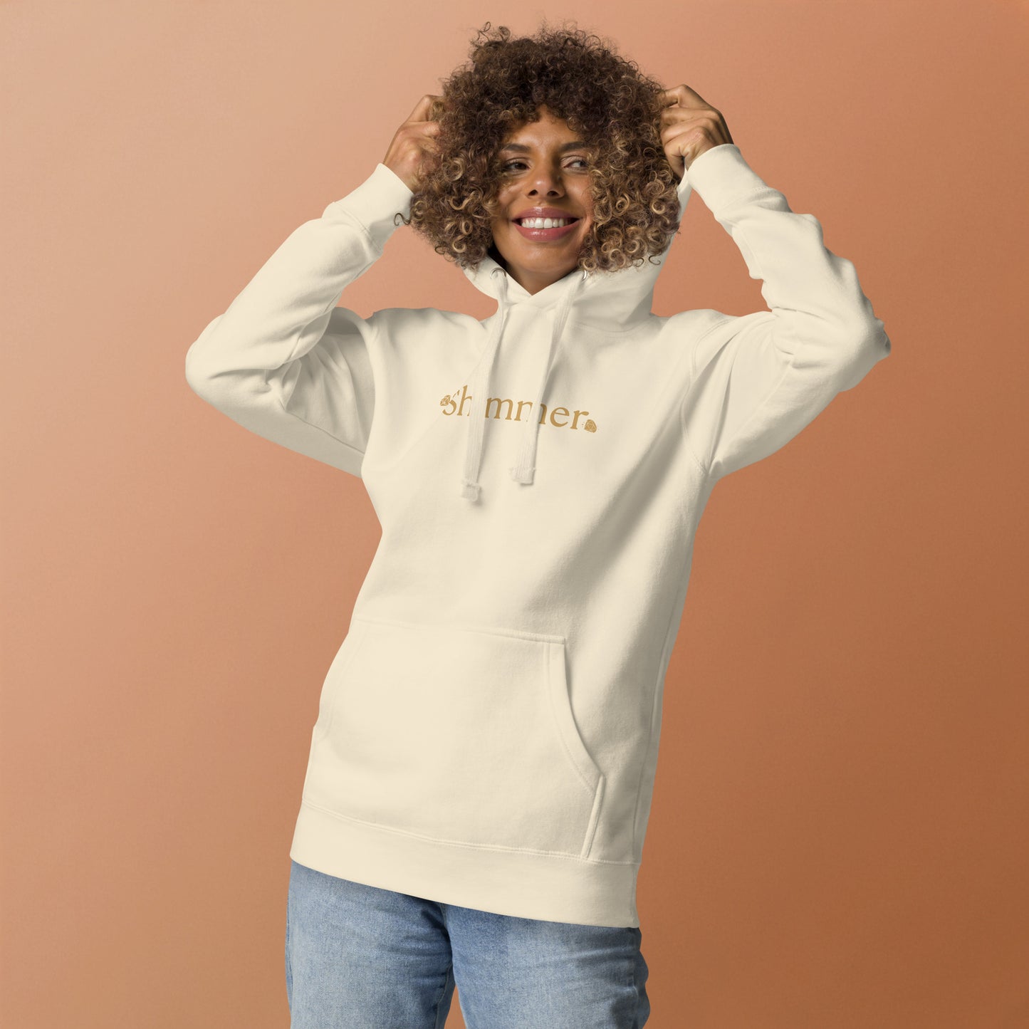 MUST SEE Shimmer Trendy Design with Print on Back Unisex Hoodie by EraofInk