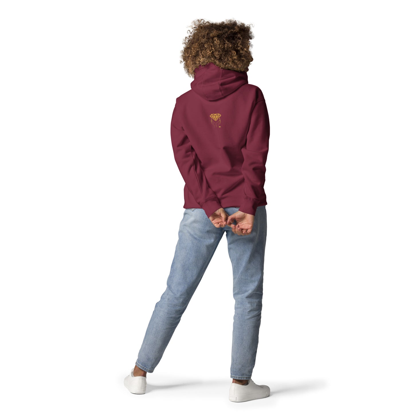 MUST SEE Shimmer Trendy Design with Print on Back Unisex Hoodie by EraofInk