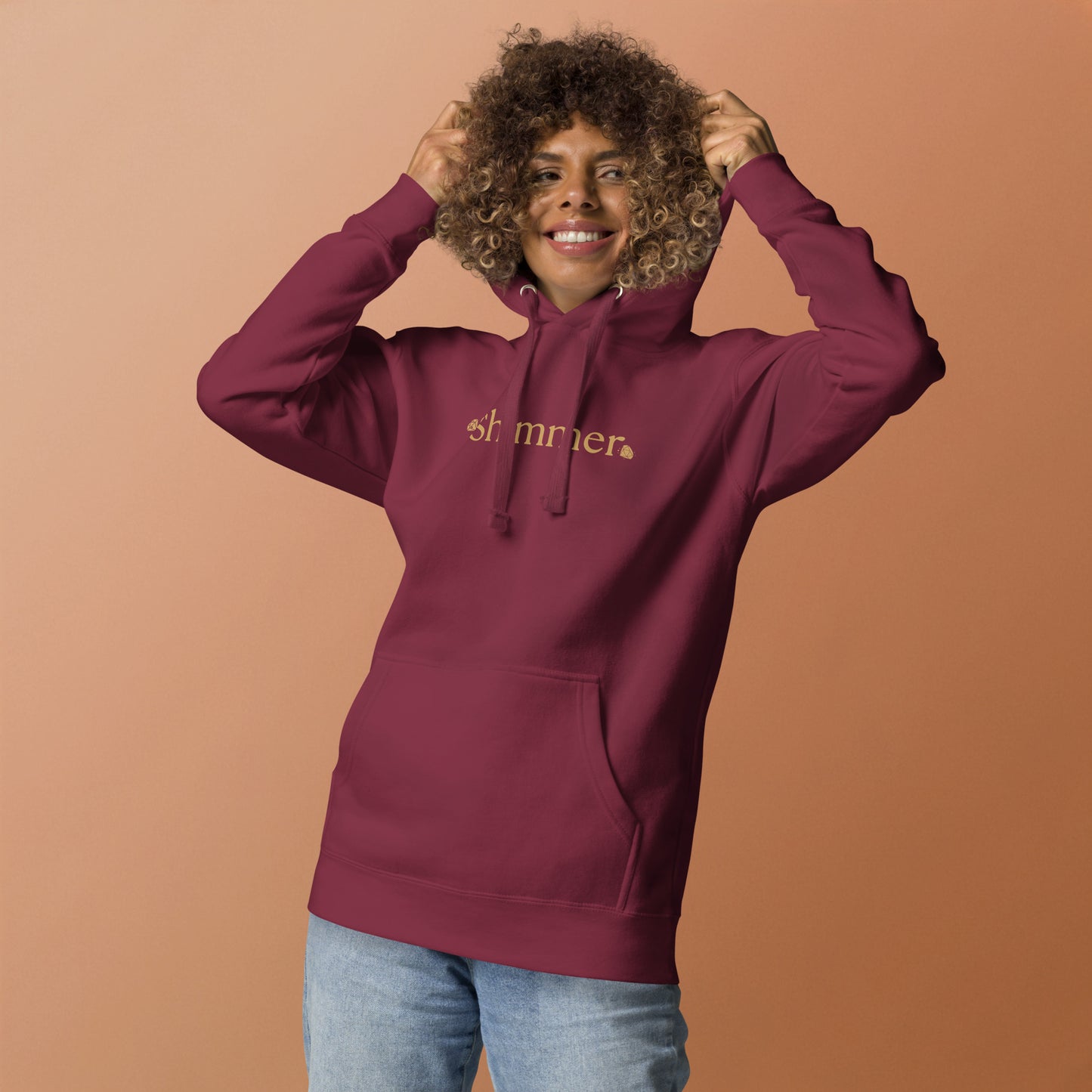 MUST SEE Shimmer Trendy Design with Print on Back Unisex Hoodie by EraofInk