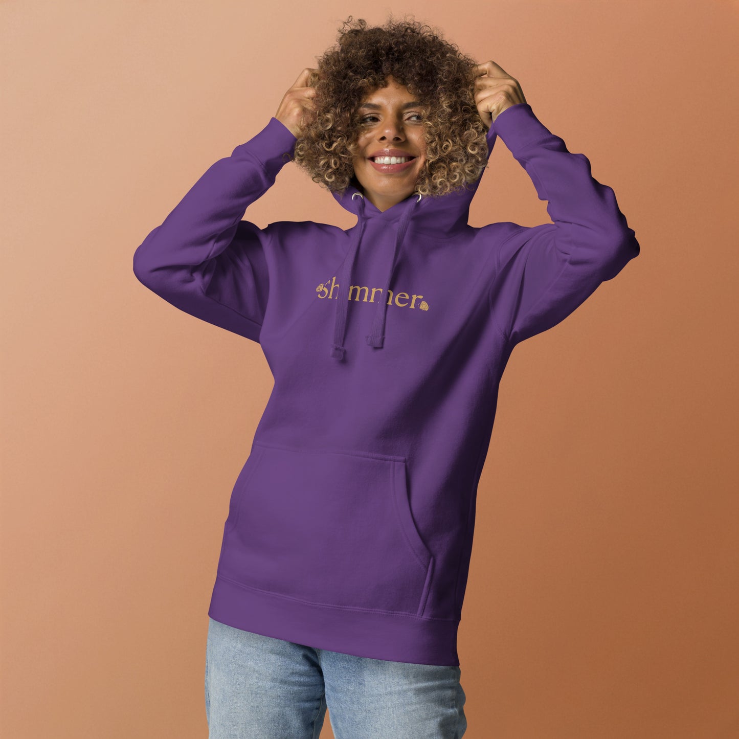 MUST SEE Shimmer Trendy Design with Print on Back Unisex Hoodie by EraofInk