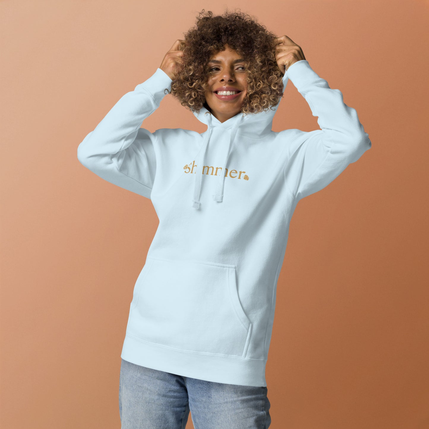 MUST SEE Shimmer Trendy Design with Print on Back Unisex Hoodie by EraofInk