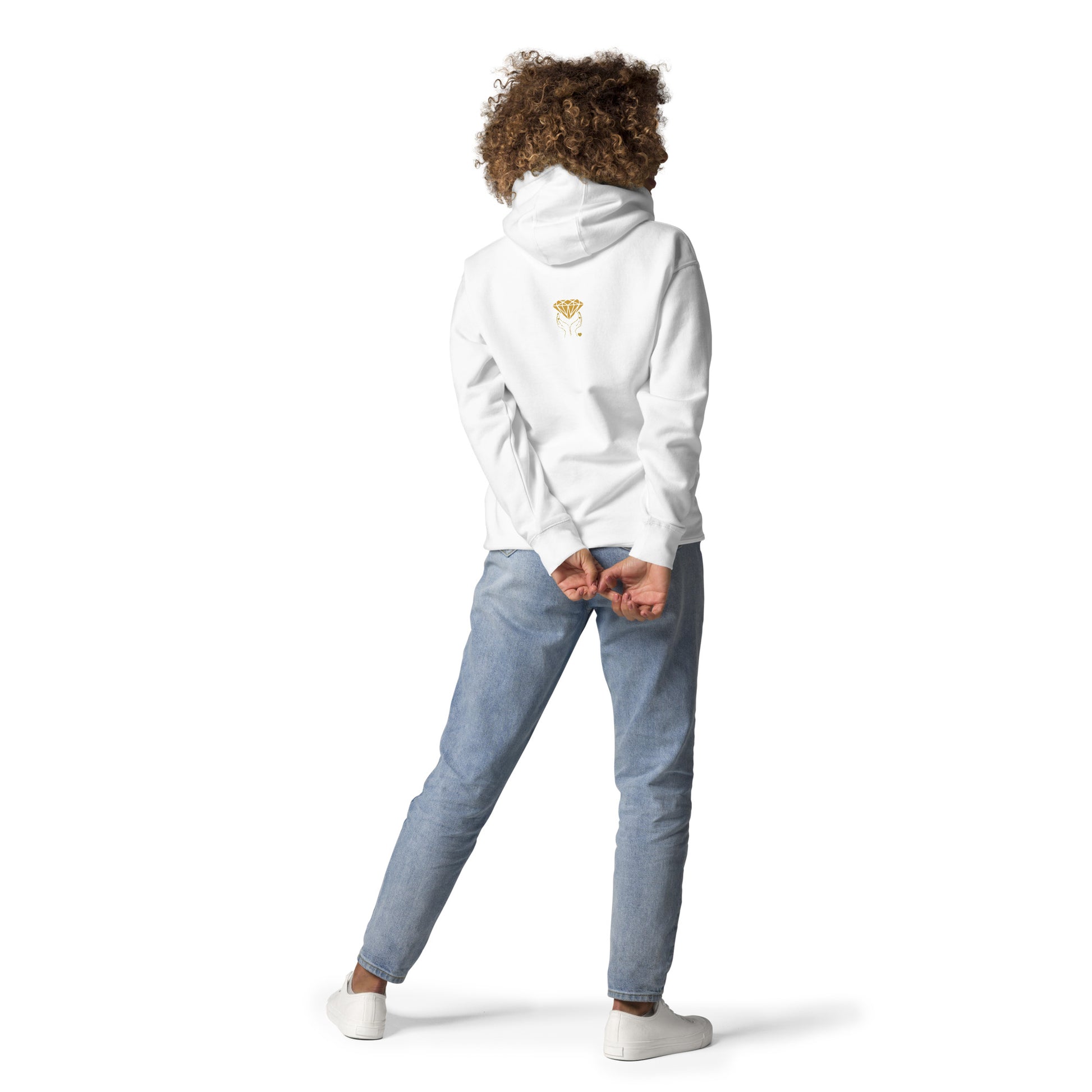 MUST SEE Shimmer Trendy Design with Print on Back Unisex Hoodie by EraofInk