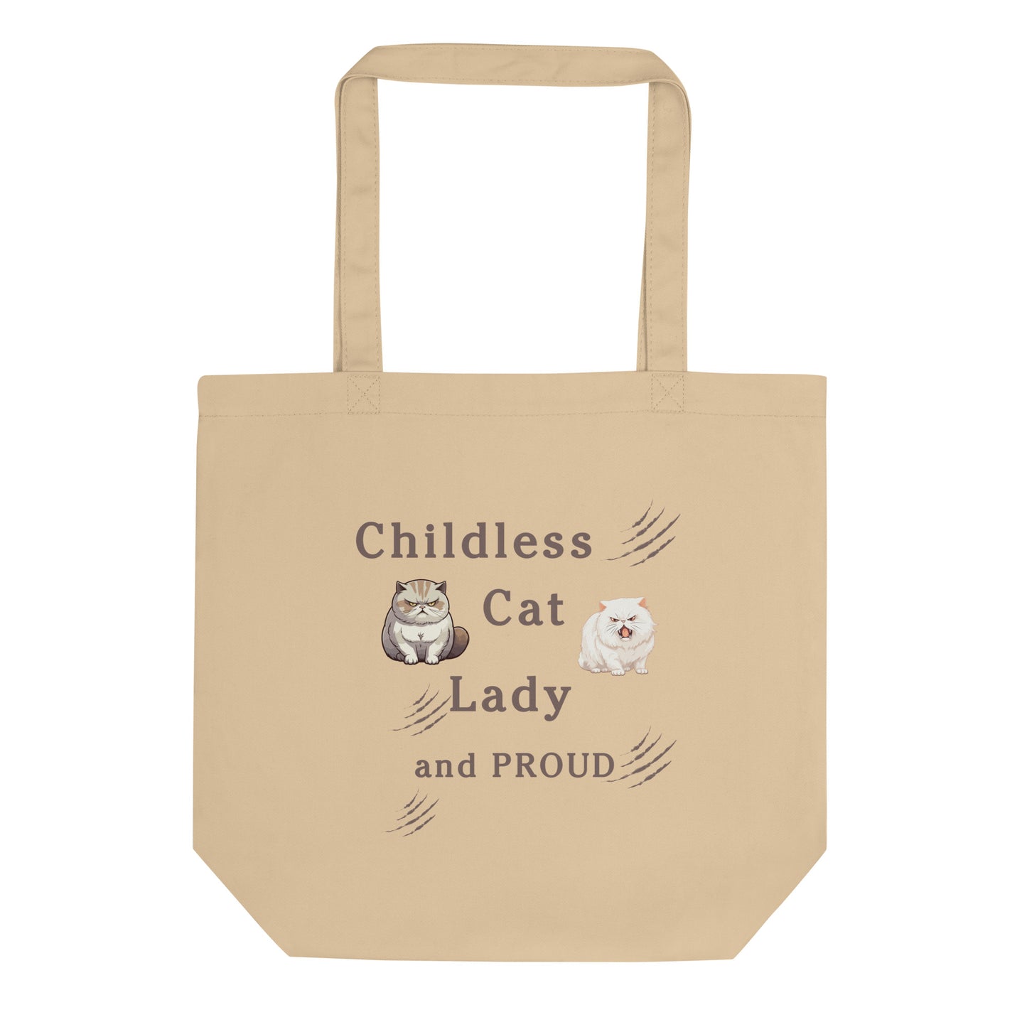 Childless Cat Lady & Proud Eco Tote Bag by EraofInk