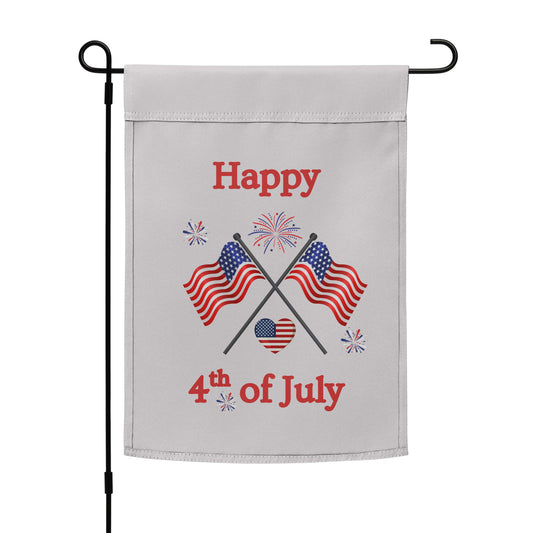 Happy July 4th Garden Flag by EraofInk