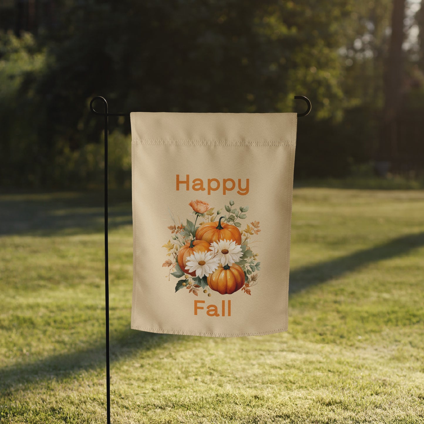 Happy Fall Garden Flag by EraofInk