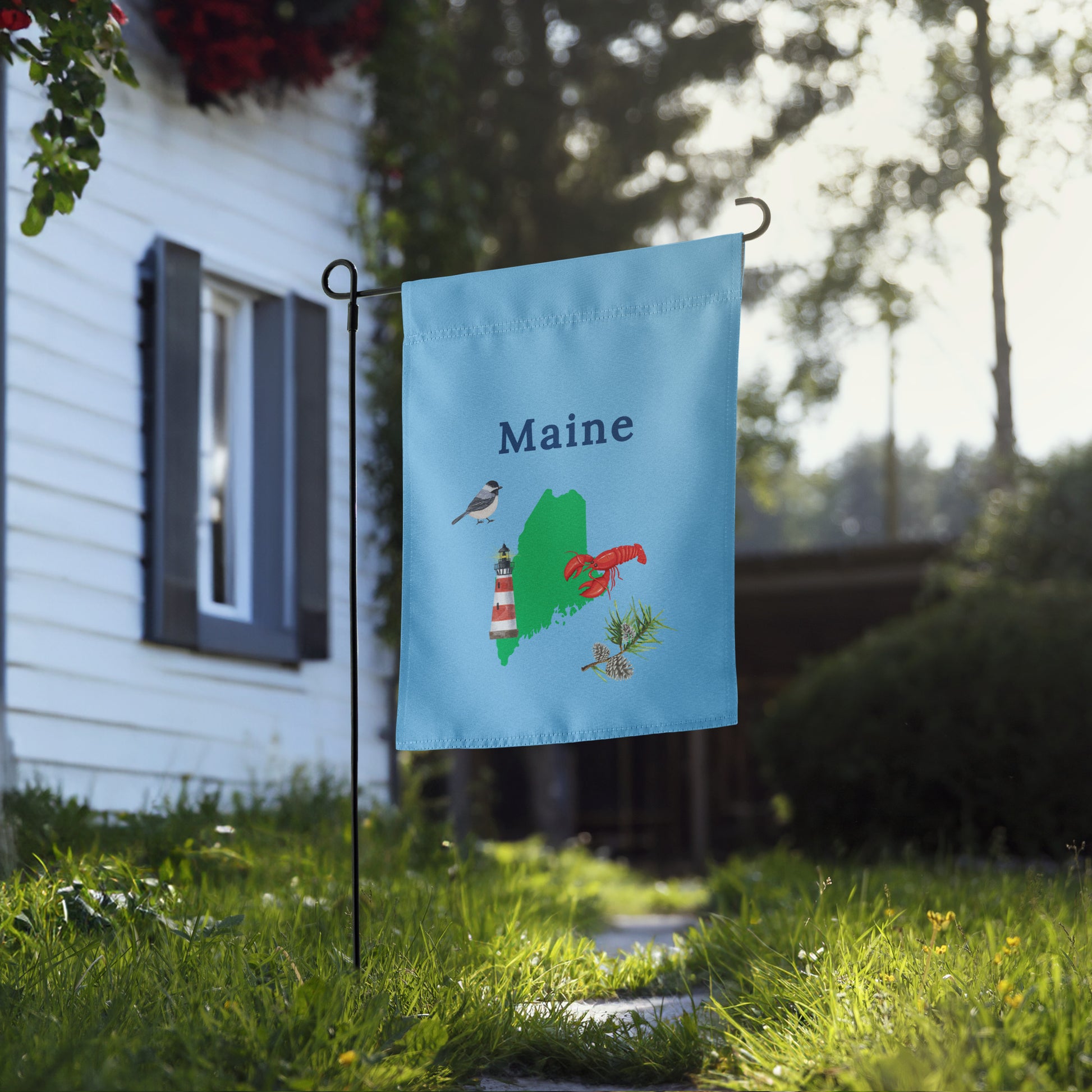 Maine State Garden Flag by EraofInk