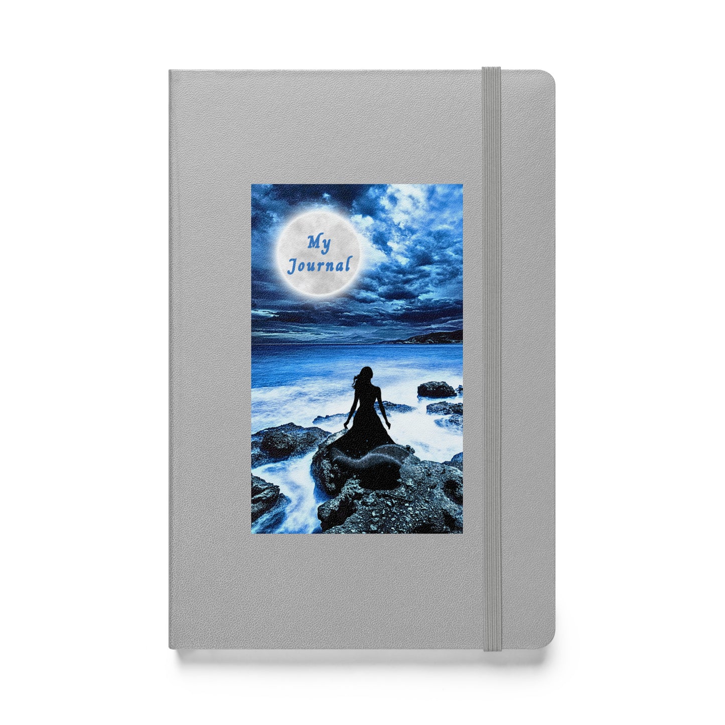 Healing Her Soul by the Stormy Seashore Hardcover Bound Notebook by EraofInk