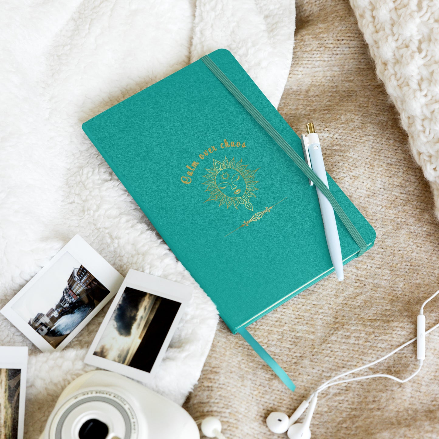 Calmm Over Chaos Hardcover Bound Notebook by EraofInk