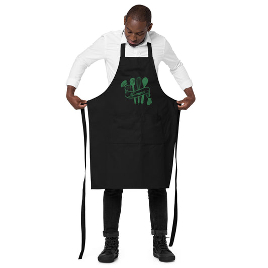 Momma (with Cooking Utensils) Organic Cotton Apron by EraofInk