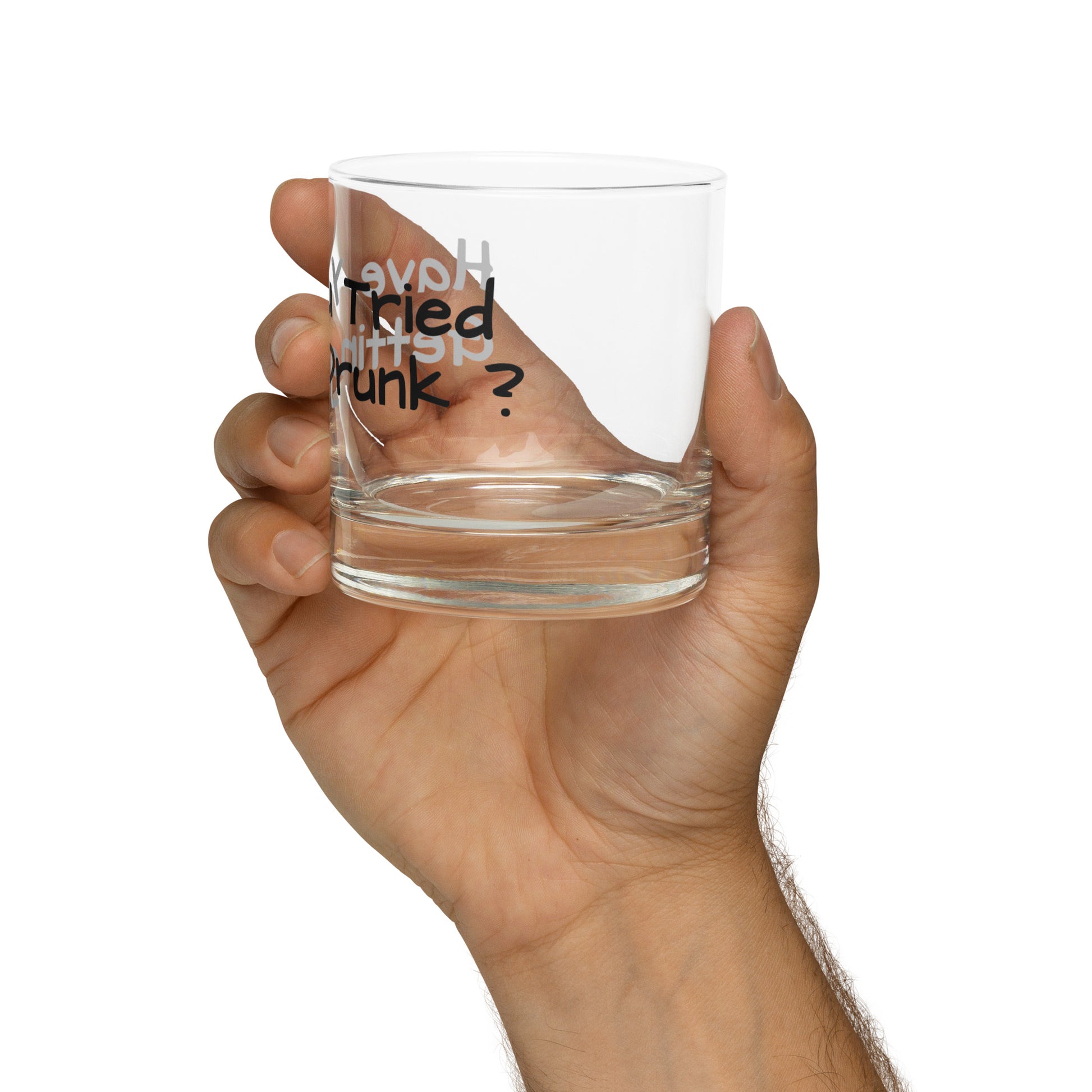 You Need to Just Get Drunk - Rocks Glass by EraofInk