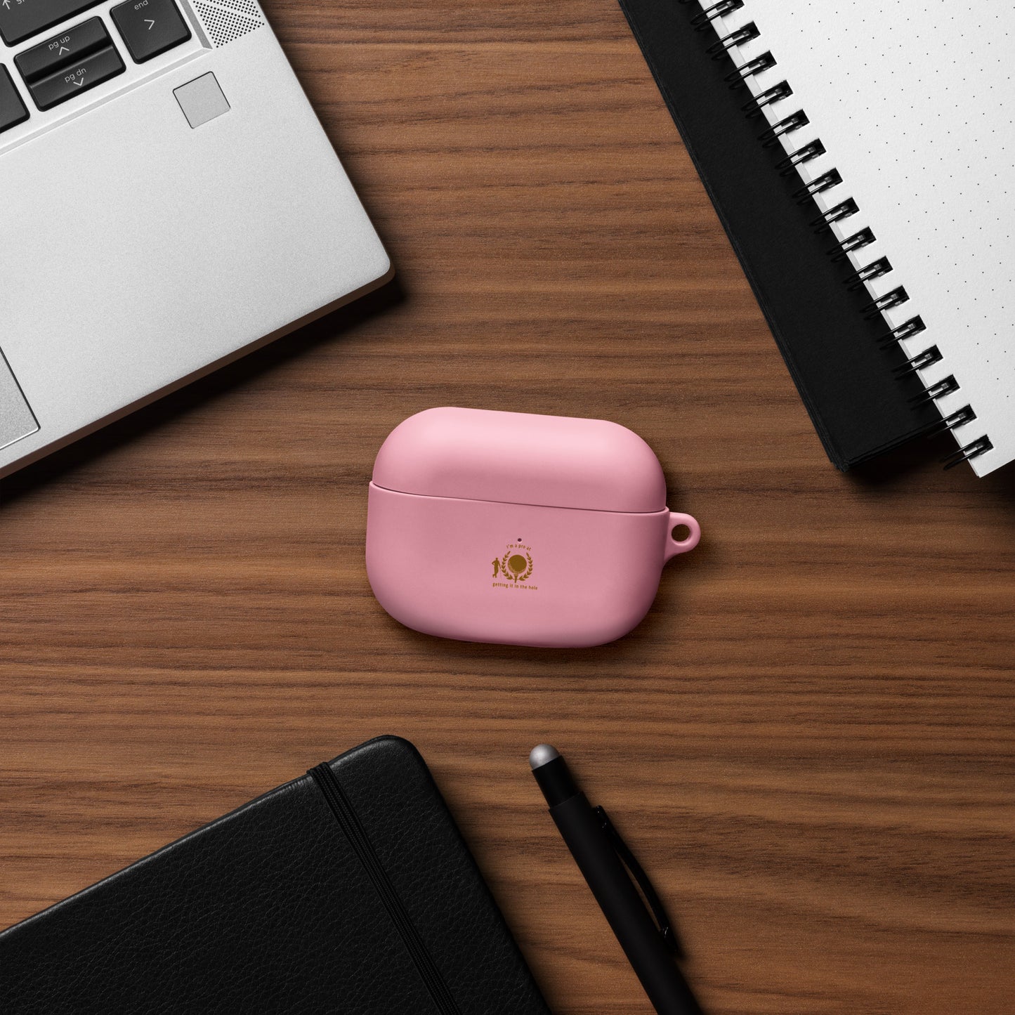 I'm a Pro at Getting It In the Hole Rubber Case for AirPods® by EraofInk