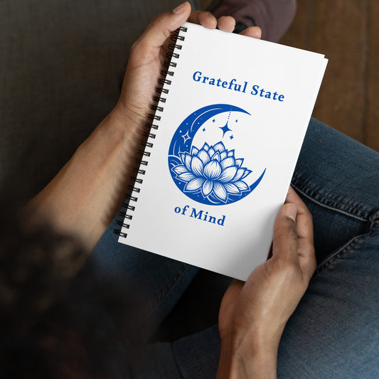 Grateful State of Mind Spiral Notebook by EraofInk