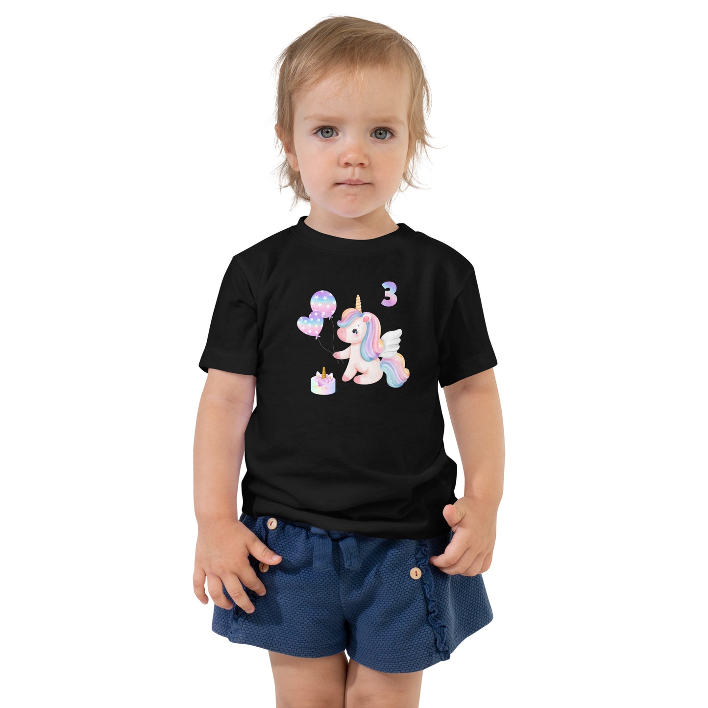 Unicorn for Toddler 3rd Birthday Tee by EraofInk