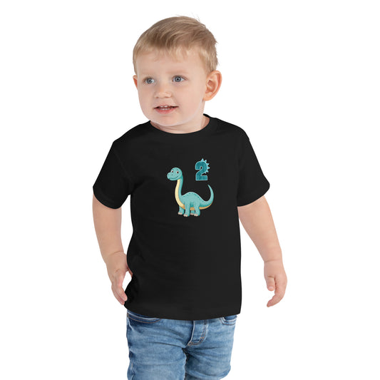 Toddler Dinosaur Tee for 2nd Birthday by EraofInk