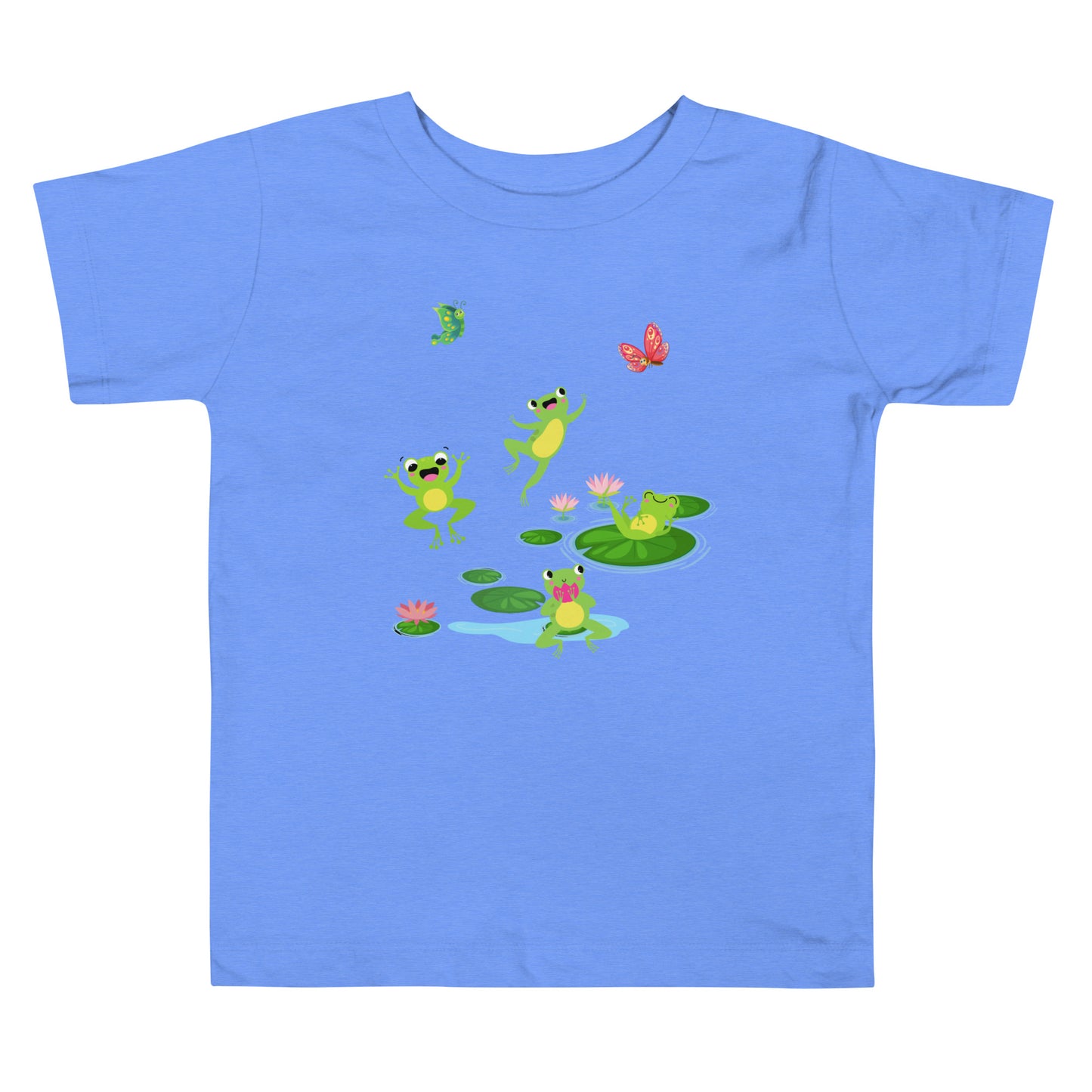 Cute Jumping Frogs Toddler Unisex Tee by EraofInk