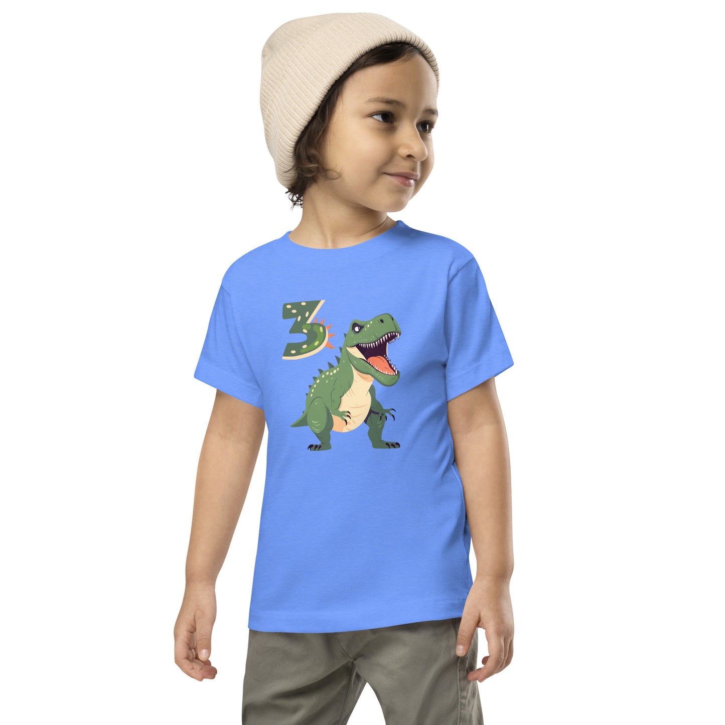 Toddler Dinosaur Tee for 3rd Birthday Dinosaur Tee for Boy Birthday by EraofInk