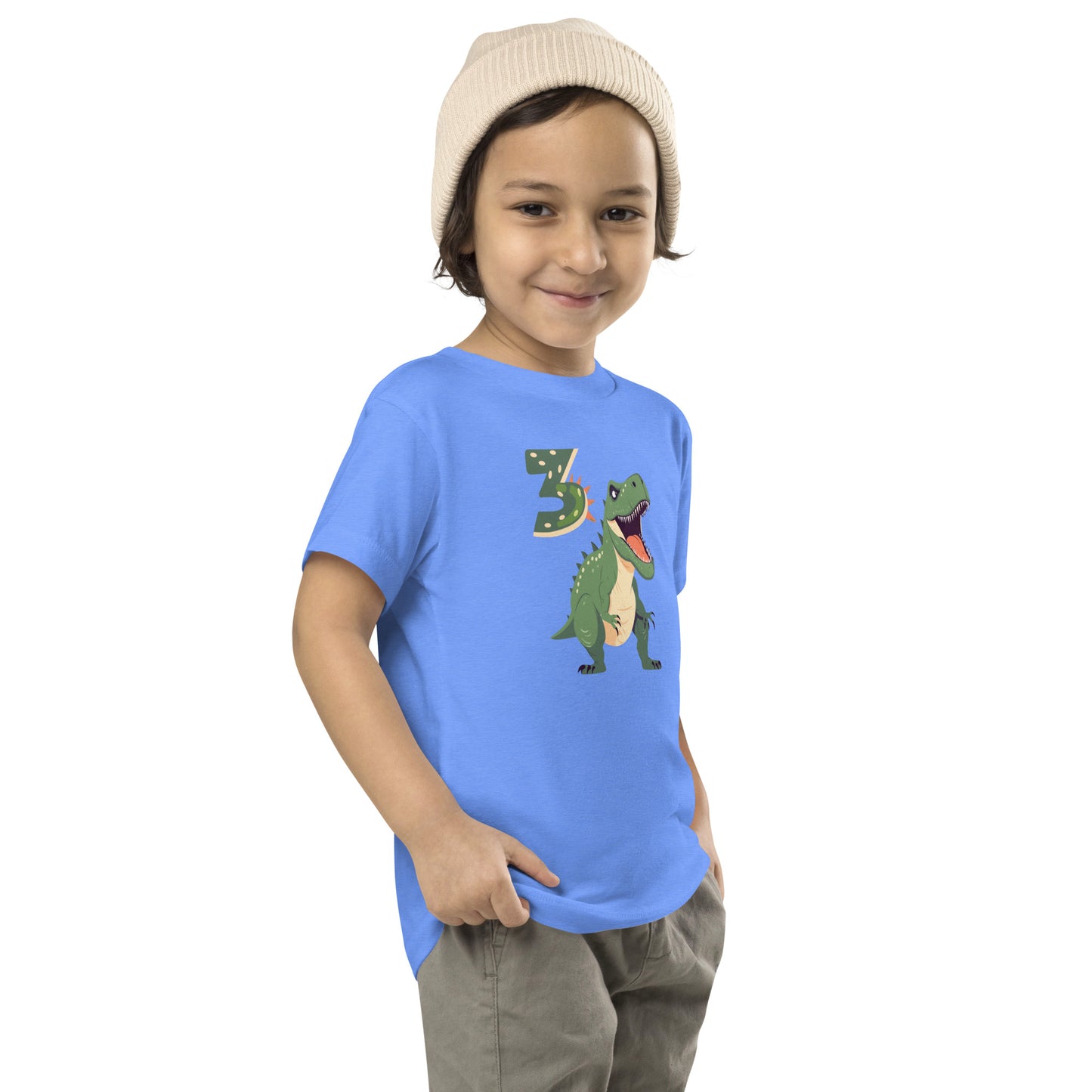 Toddler Dinosaur Tee for 3rd Birthday Dinosaur Tee for Boy Birthday by EraofInk