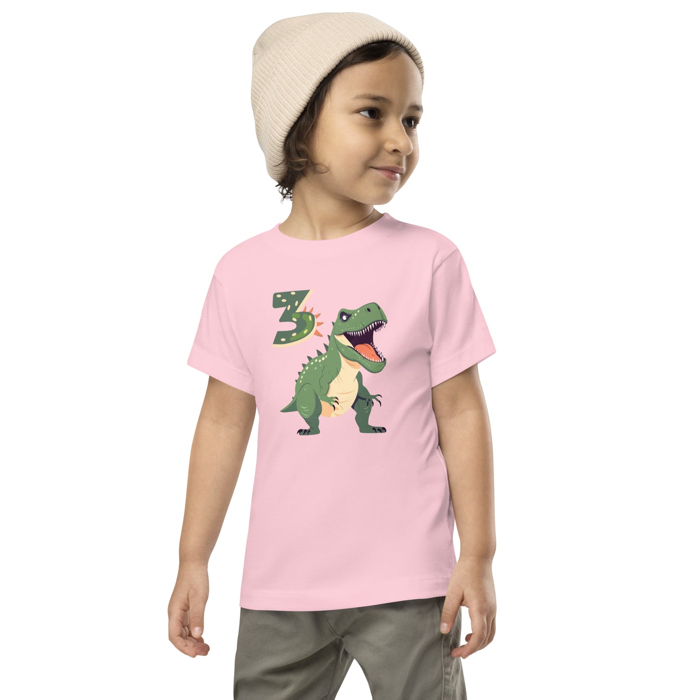 Toddler Dinosaur Tee for 3rd Birthday Dinosaur Tee for Boy Birthday by EraofInk
