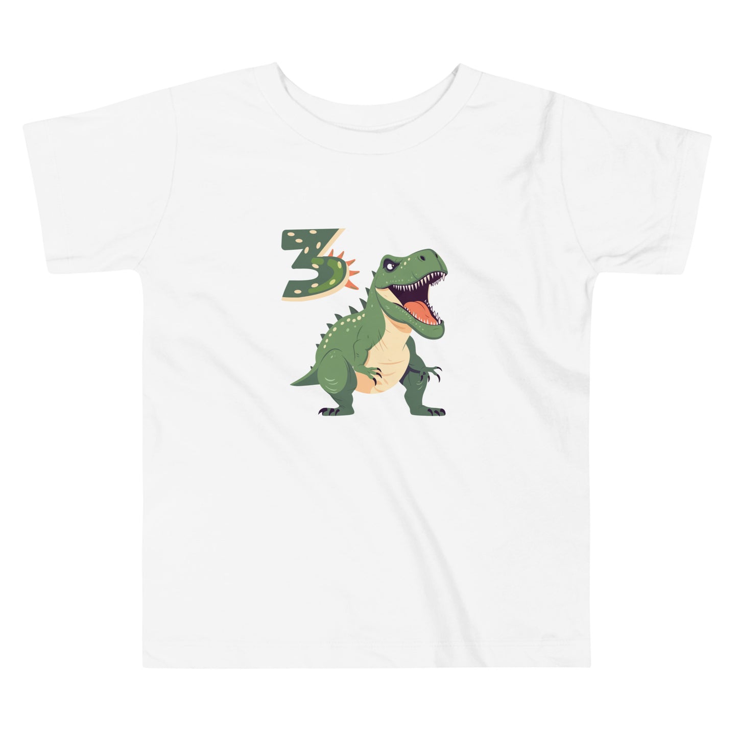 Dinosaur Shirt for 3rd Birthday Toddler Tee by EraofInk