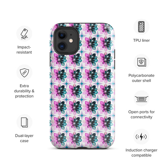 Bright Bursts Tough Case for iPhone® by EraofInk