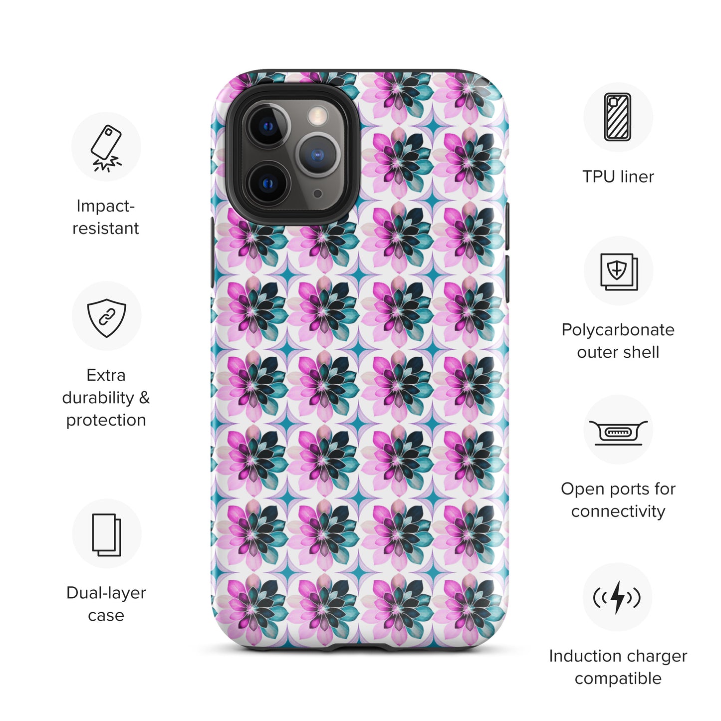 Bright Bursts Tough Case for iPhone® by EraofInk