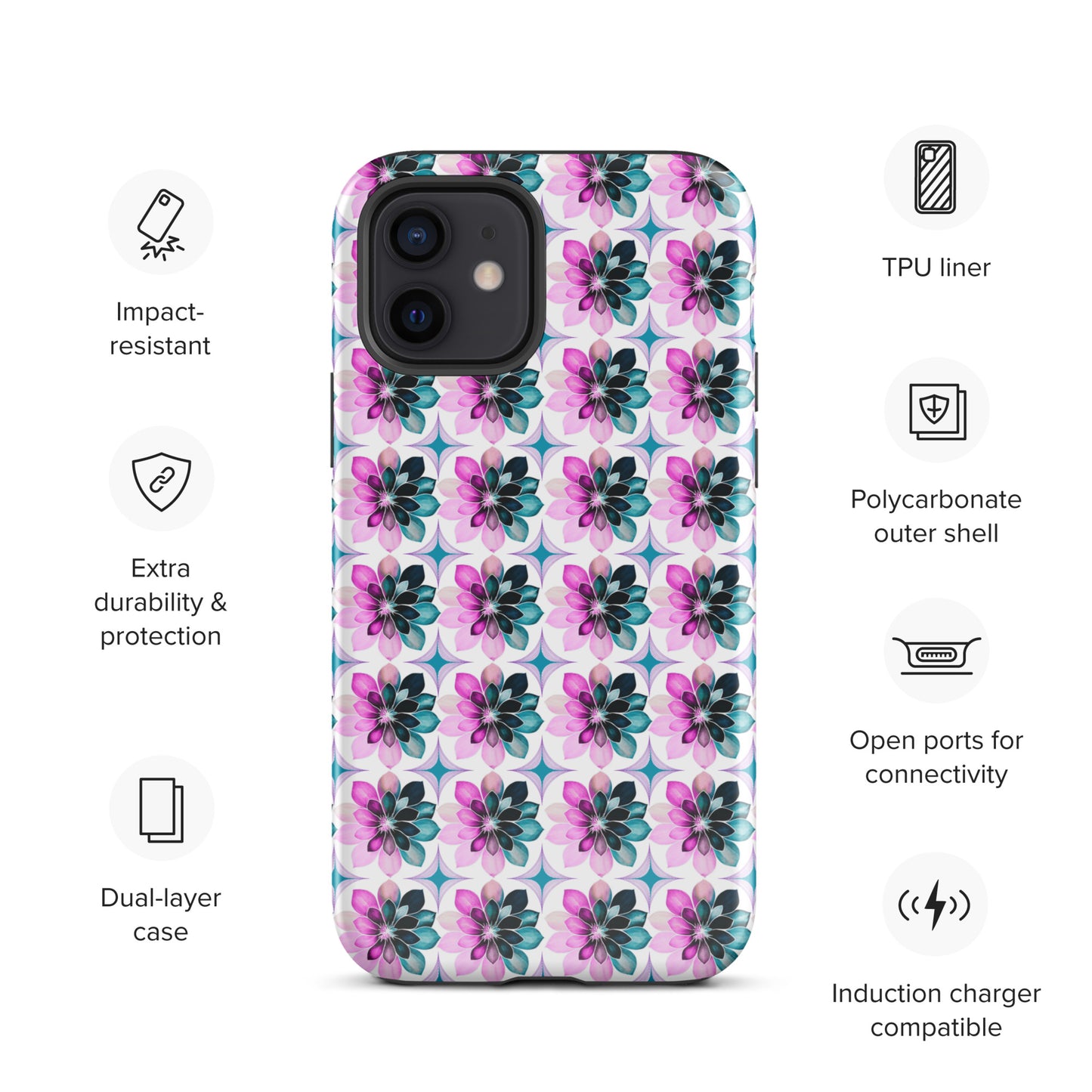 Bright Bursts Tough Case for iPhone® by EraofInk
