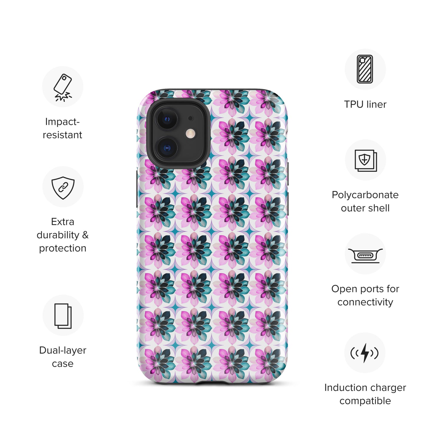 Bright Bursts Tough Case for iPhone® by EraofInk
