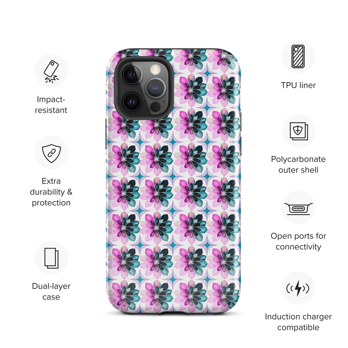 Bright Bursts Tough Case for iPhone® by EraofInk