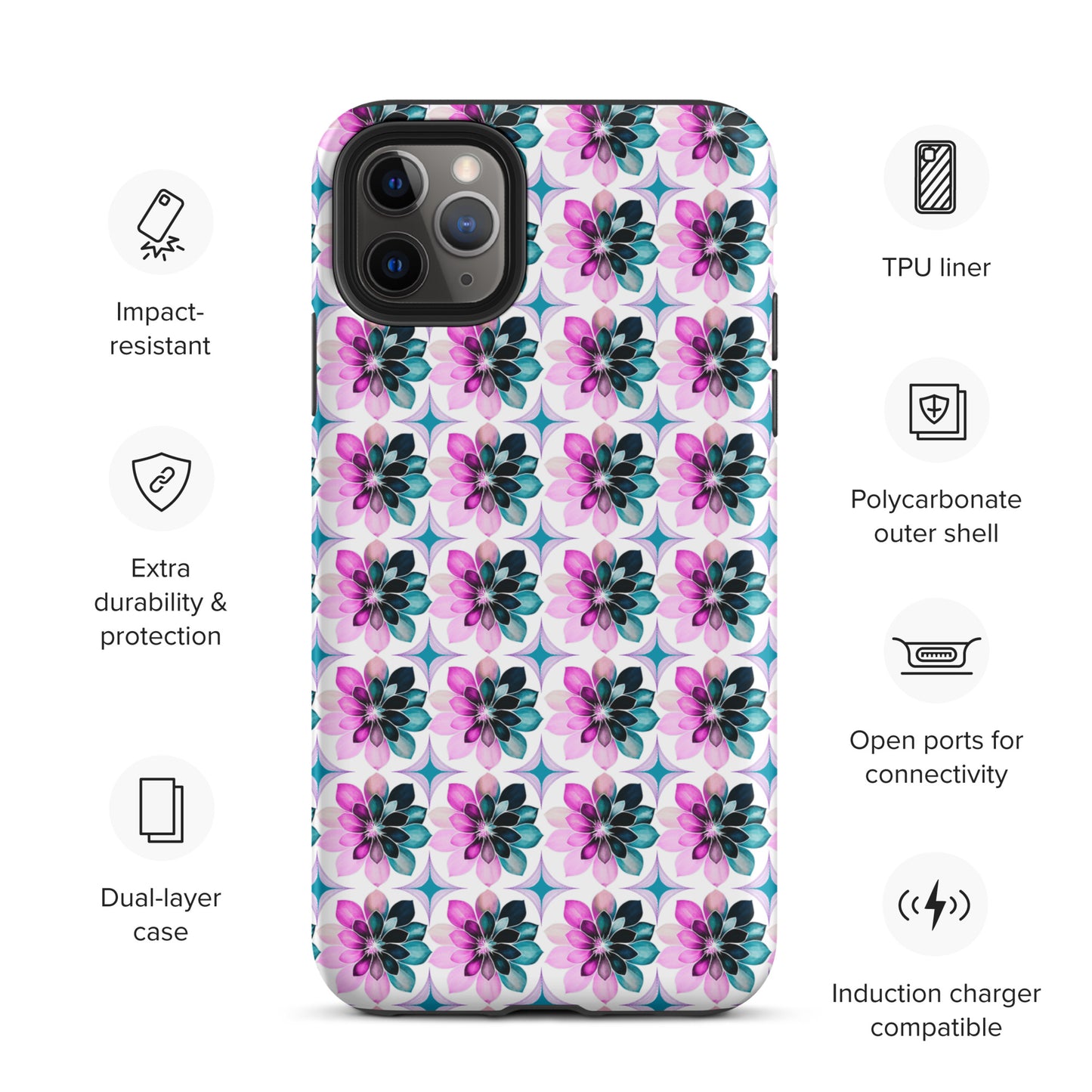 Bright Bursts Tough Case for iPhone® by EraofInk