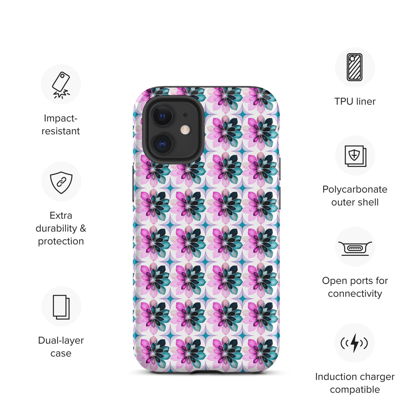 Bright Bursts Tough Case for iPhone® by EraofInk