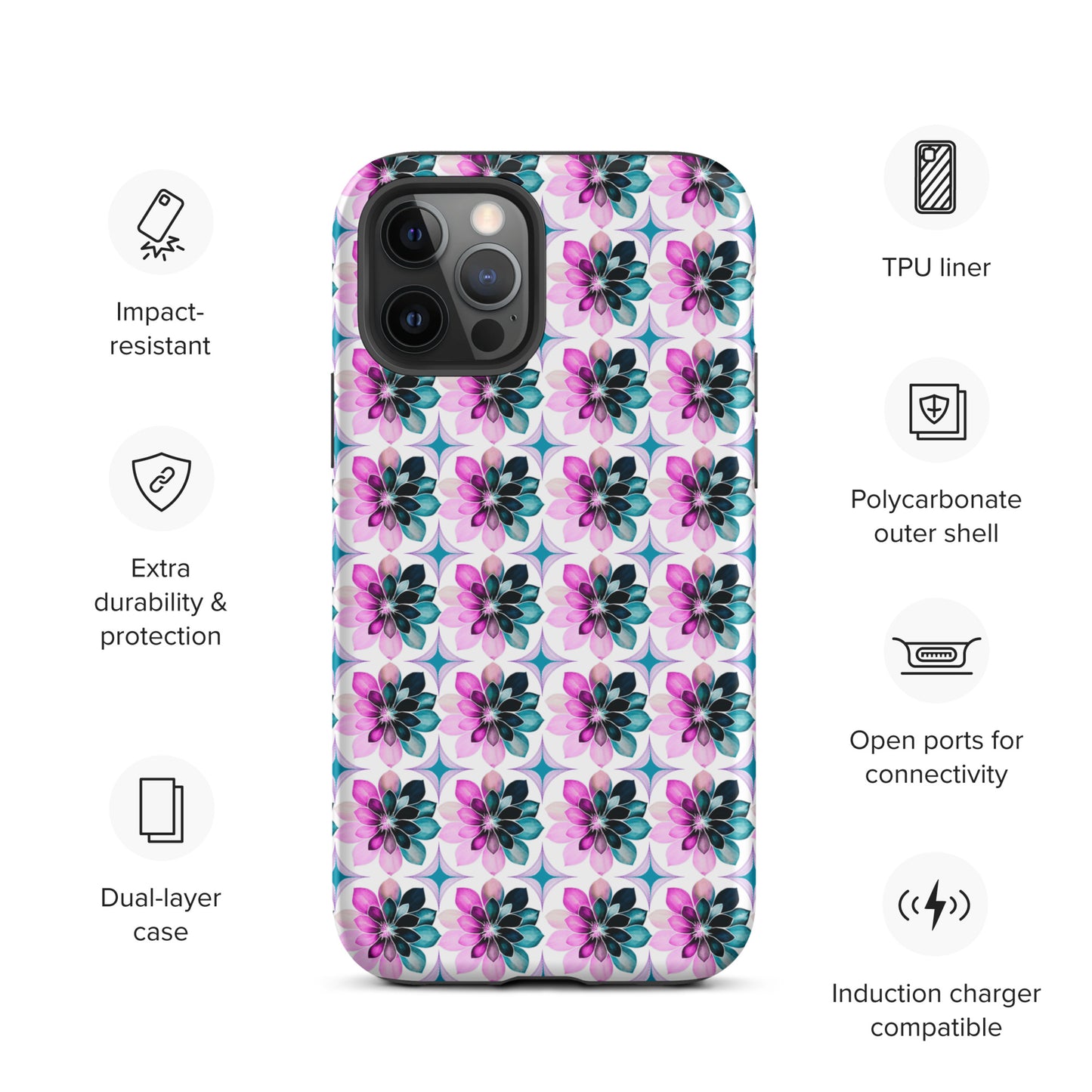 Bright Bursts Tough Case for iPhone® by EraofInk