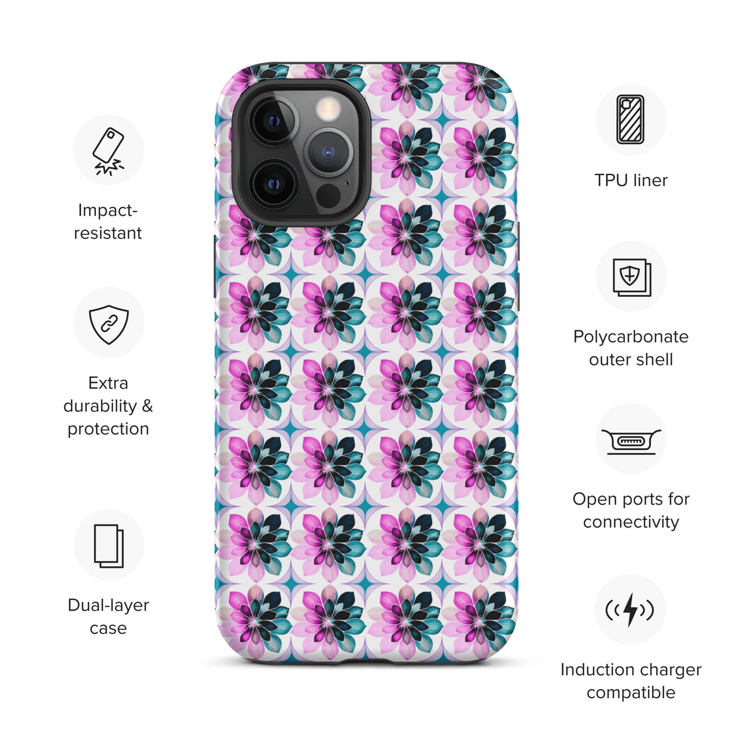Bright Bursts Tough Case for iPhone® by EraofInk